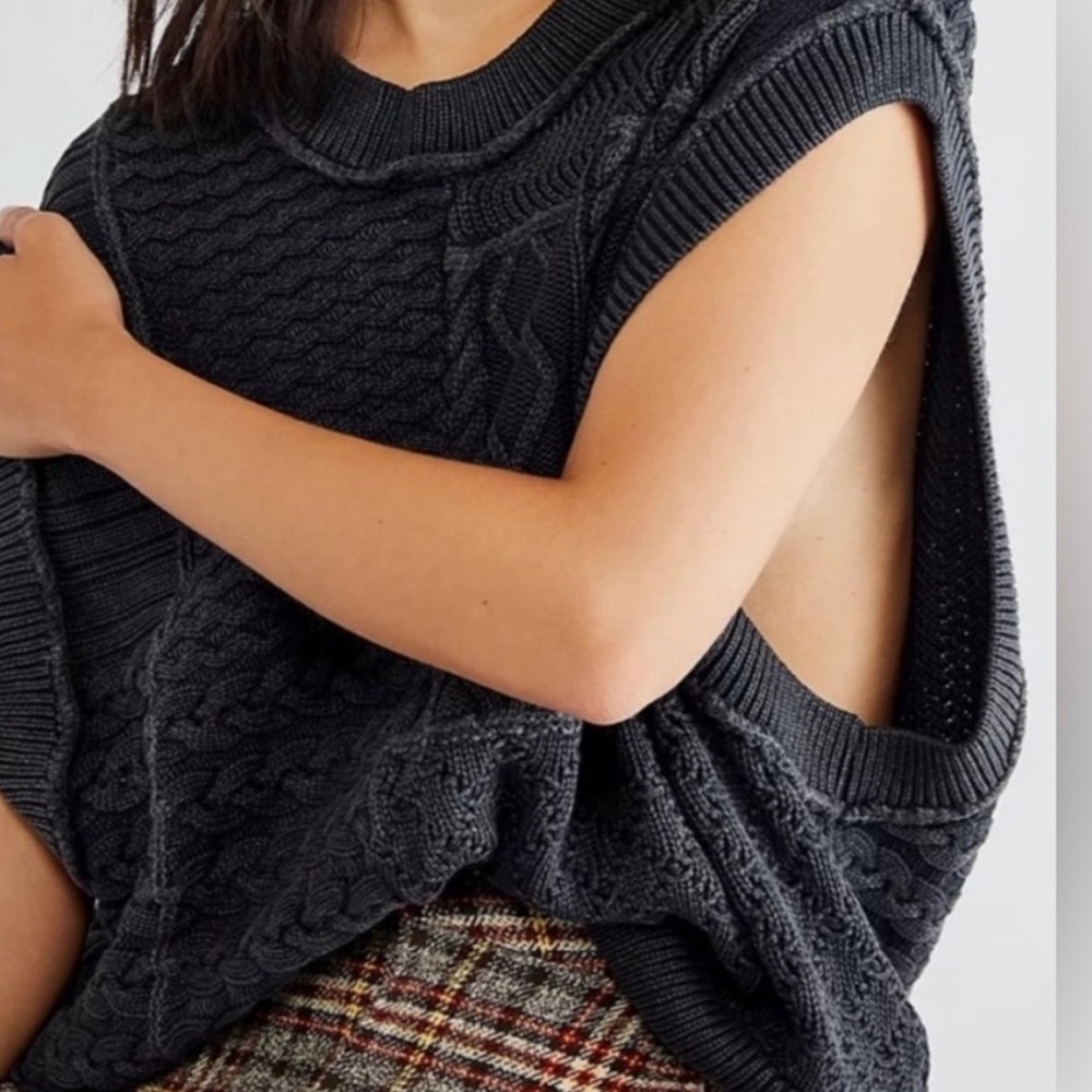 Free People Take The Plunge Sweater Vest